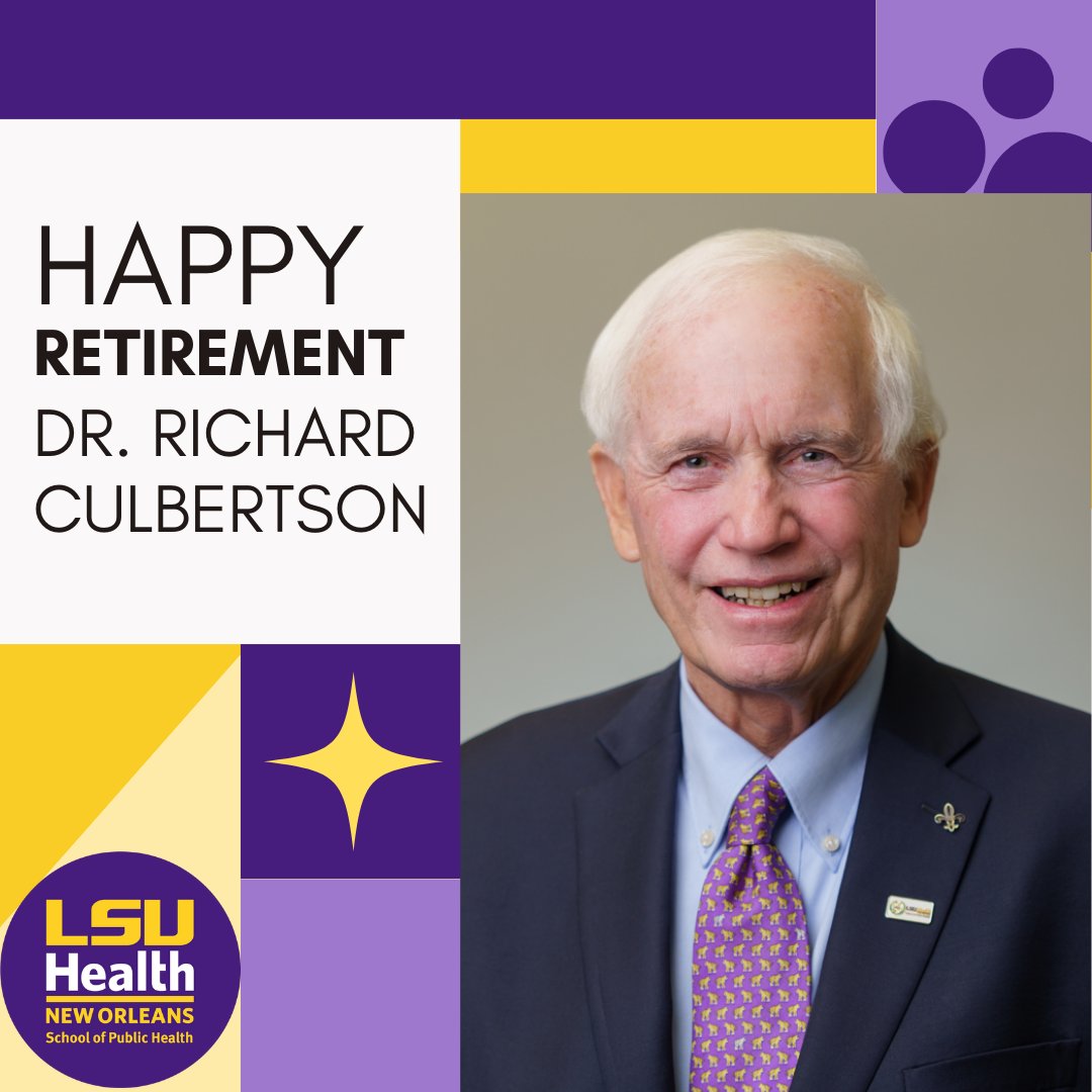 LSU Public Health (@lsupublichealth) on Twitter photo Today is the last day for one of the LSU SPH's best - Dr. Richard Culbertson!  With too many accolades and degrees to mention in one post, Dr. Culbertson has been an integral part of healthcare governance throughout the U.S. and beyond.  Thank you, Dick, for just being the you! Today is the last day for one of the LSU SPH's best - Dr. Richard Culbertson!  With too many accolades and degrees to mention in one post, Dr. Culbertson has been an integral part of healthcare governance throughout the U.S. and beyond.  Thank you, Dick, for just being the you!
