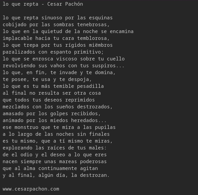 cesarpachon's tweet photo. #poesia https://t.co/RFo8TOXHZC