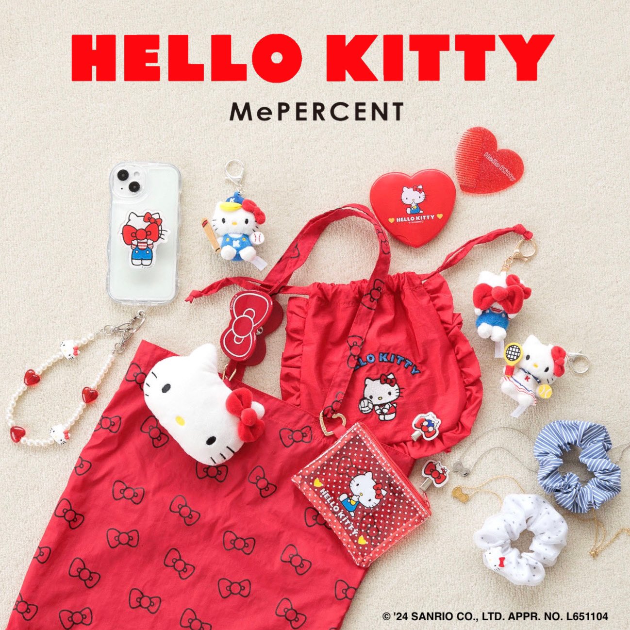 ローリーズファーム ハローキティ Me% トイキーホルダー LOWRYS FARM