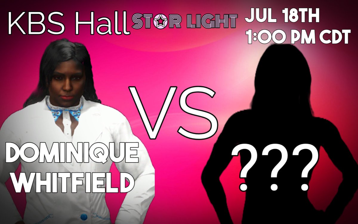 Singles action as Dominique Whitfield takes on a mystery debut. Who could it possibly be?