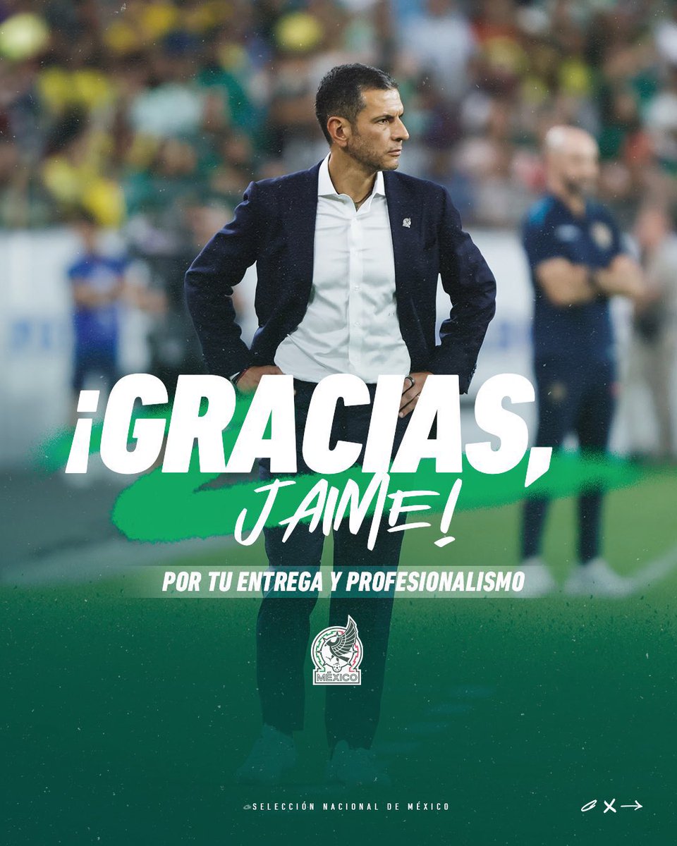 🇲🇽 Jaime Lozano já não é o selecionador do México.