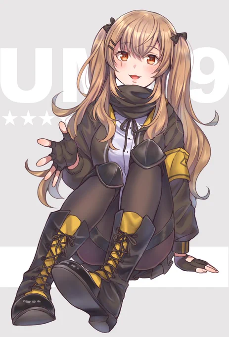 ドルフロの話久しぶりに話題に上がって嬉しくなっちゃったなUMピー9ちゃん好きだったので確かイラスト描いたはず…と思って探したら一応あったよ他の子も描いてた 