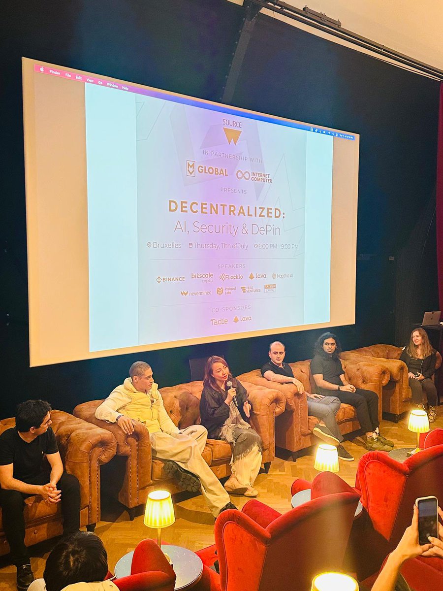 myminimeai's tweet photo. We’re shaping the future of decentralized technologies & AI! 

At DECENTRALIZED by @wsource4, Brussels Edition #EthCC2024 In Partnership with: MV Global & @dfinity 

@danielletichner @wsource4, @xxi_eth @protocollabs, @kazhiloti @BitscaleCapital, @Jiahao @flock_io, @dongossen @Nevermined_io, @richardblythman @NapthaAI, @odagius @BinanceLabs @SaisonCapital, @tesshau1 @TessVentures @EthCC