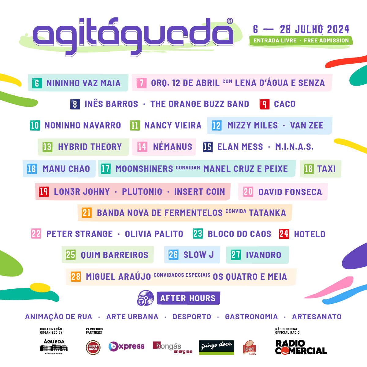 São 23 dias de festa e animação! 🎉 Em Julho todos os caminhos vão dar a Águeda! ☂️