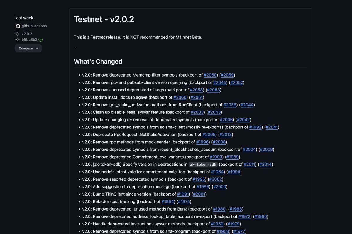 martypartymusic's tweet photo. Solana v2 news: v2.02 of @solana now on Testnet!! ☝️Higher.

https://t.co/wGIaJ4LBq7 https://t.co/uWQp6C0nKj