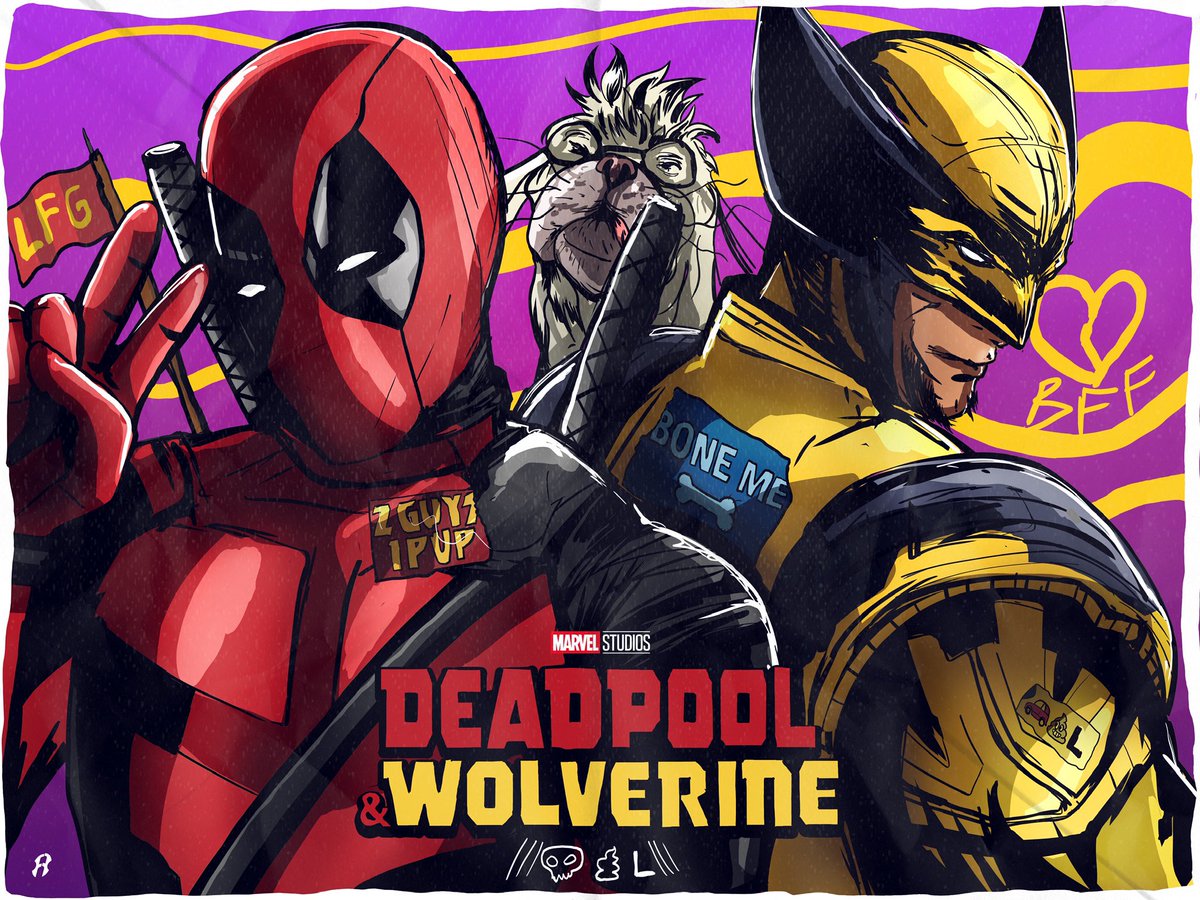 #LFG 💀💩L   /// 
<a href="/MarvelStudios/">Marvel Studios</a> <a href="/VancityReynolds/">Ryan Reynolds</a> <a href="/RealHughJackman/">Hugh Jackman</a> <a href="/HeinzUK/">Heinz UK & Ireland</a> <a href="/HeinzTweets/">Heinz US</a> #Deadpool #wolverine