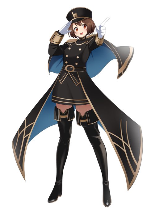 クロスロードちゃんの名前とデザインの
由来なんですけど、彼女は『進行方向を変更する』
能力なので服の模様に二手に分かれる線路の
デザインが入ってたりします。
名前の由来もこれです。 