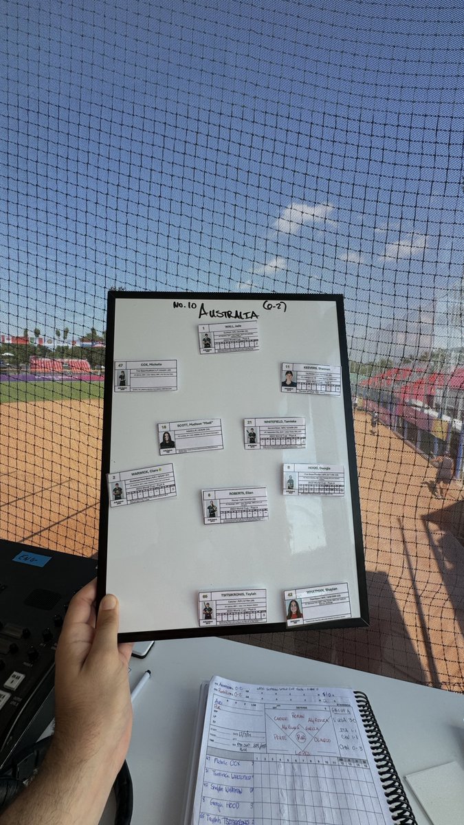 cknoblock17's tweet photo. Ready to go for this evening’s @WBSC #SoftballWorldCupW action from Castions Di Strada with @AmandaFama12 on @GameTime_Sport!

🆚 @pursoftball 🇵🇷 vs @SoftballOz 🇦🇺
⌚️ 17:30 CET // 11:30 EDT // 01:30 AEST
📺 https://t.co/ydIYREKrEK https://t.co/V5Ejm8vfid