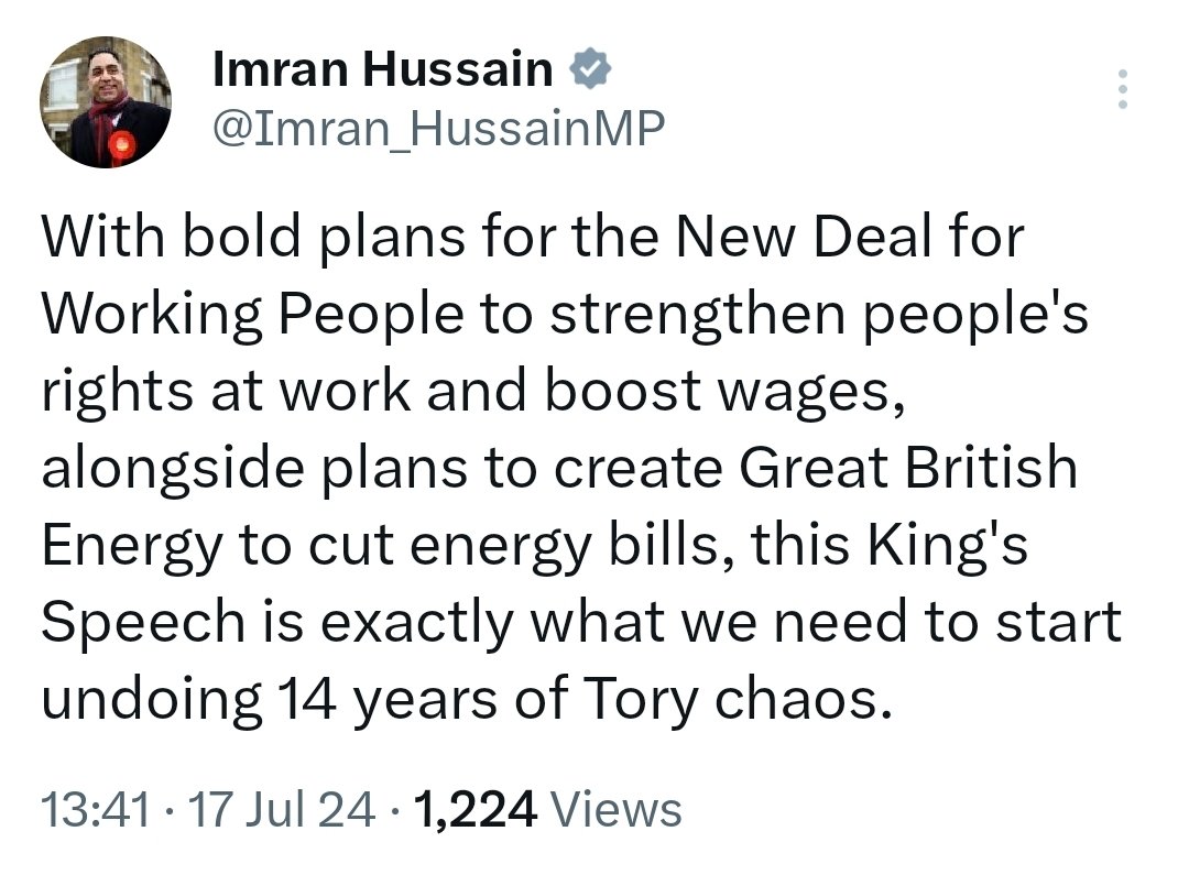 Our MP is fully supportive of this lacklustre Kings speech. 

No challenges, no amendments proposed. 

This is what it means to be a party affiliated MP. Even your tweets are dictated.