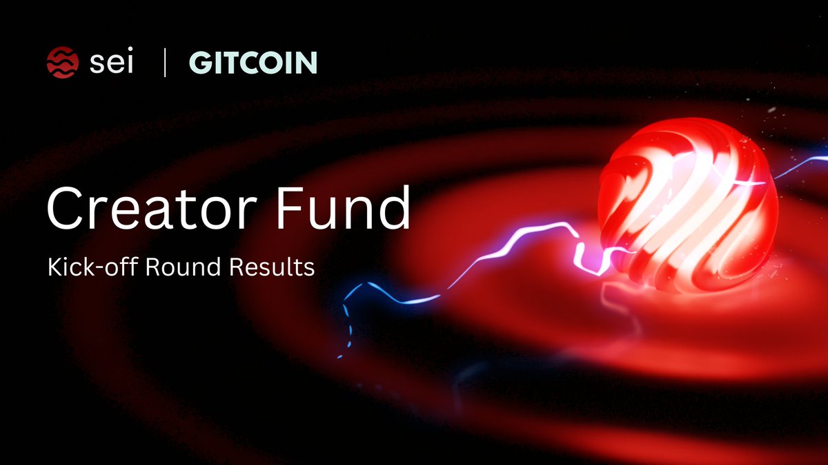 The Kick Off Round Of The <a href="/Sei_FND/">Sei Development Foundation</a> Creator Fund's $10M Initiative Has Just Complete.

With 862.5K $SEI Matched To Support Creators.

Here Is What You Need To Know! 🧵👇

(1/7)