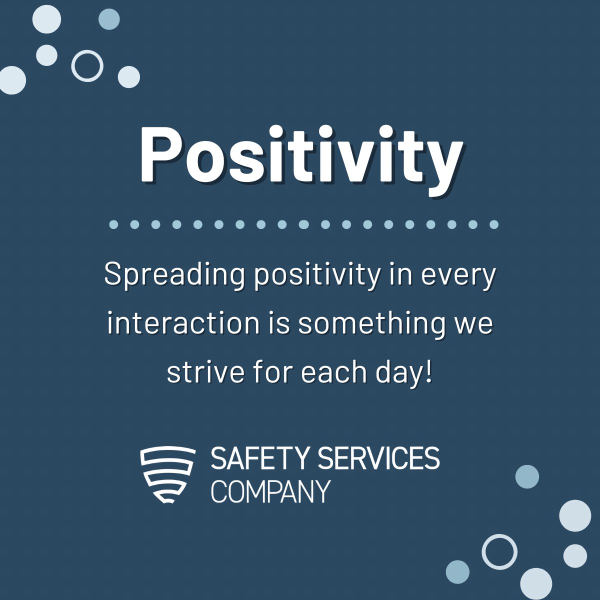 SafetyServices's tweet photo. ☀️ Every interaction is an opportunity to spread #positivity. 

At Safety Services Company, we believe in making each moment count, big or small!

In what ways do you spread positivity during the day? https://t.co/LbPepfV2Vx