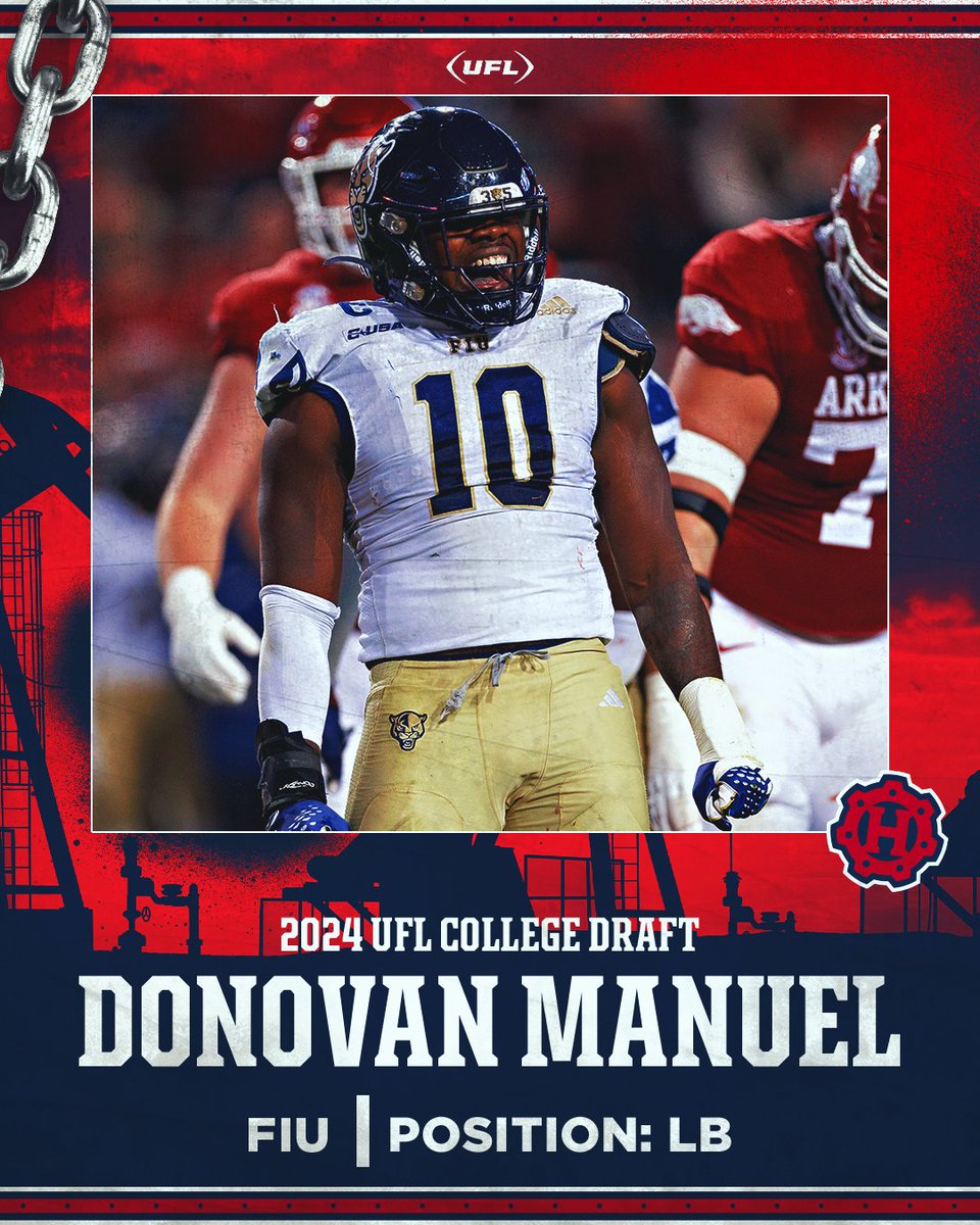 Another one 🙌🛢️

With our fourth pick of the 2024 UFL College Draft we pick Donovan Manuel 👏