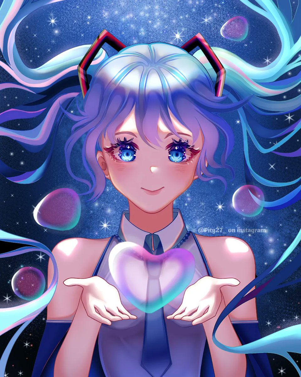Pity27__'s tweet photo. 🌌🌌Draw Hatsune Miku🫧🫧
This is my first upload on my Twitter account . .
artists, can we be friends? :3
.
.
. 
#HatsuneMiku #Fanart #ibisPaintX #初音ミク #ファンアート #ilustration #artistsupport  #digitalart #art https://t.co/4HNMTG1Twb
