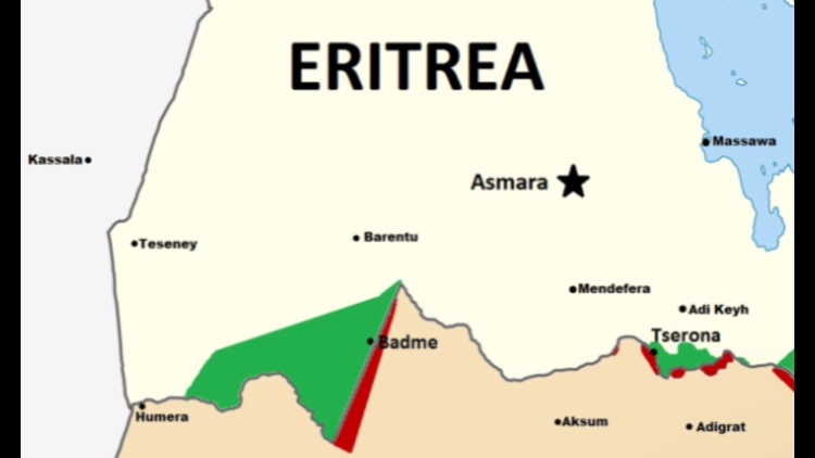 eritrean_post's tweet photo. @PatrickHeinisc1 This map of Eritrea based of the Algiers Agreement. As you can see Badme and North Irob were awarded to #Eritrea. #Tigray/#TPLFs illegal occupation of Eritrean lands came to an end and TPLF will have to accept that https://t.co/uMTDewnk3w