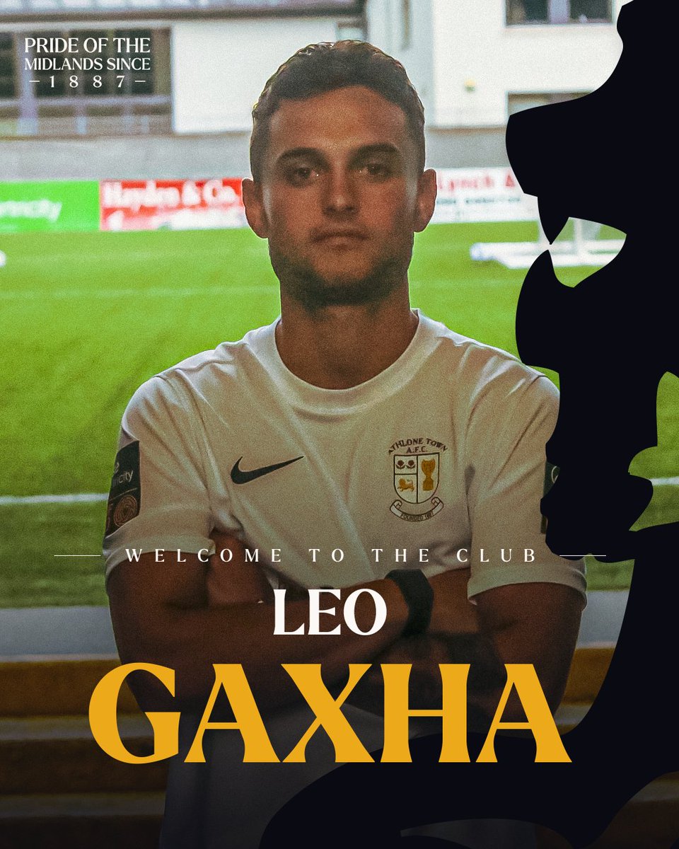 Athlone Town AFC are delighted to announce the signing of Leo Gaxha!

Welcome to Athlone Town AFC, Leo Gaxha👋

#CmonTheTown | #SupportLocal
🔵⚫️