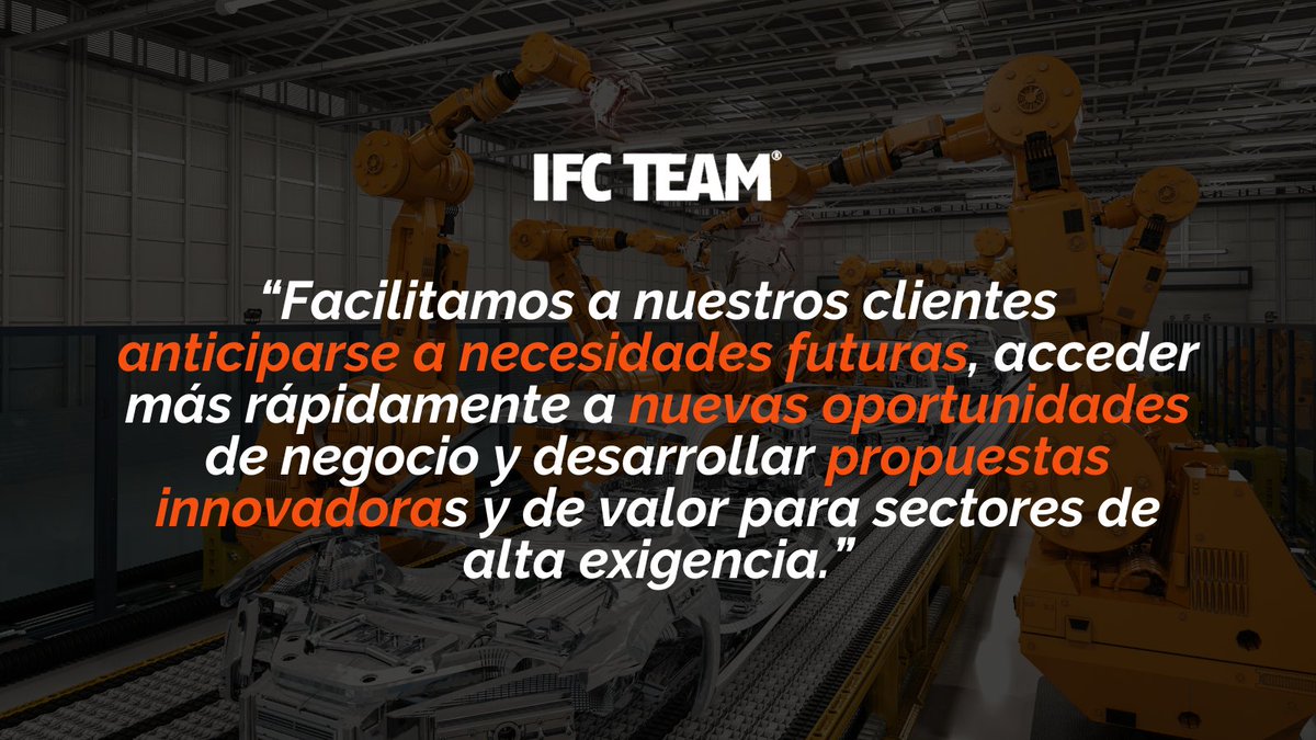 ifc_team's tweet photo. ¿Listo para mejorar la productividad y rentabilidad de tus procesos industriales? Te ayudamos a anticiparte a necesidades futuras y acceder a nuevas oportunidades. 💡🚀 https://t.co/lzX5RYkLHi