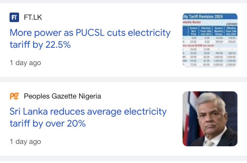 Sri Lanka - solid case study!
After default on debt in April 2022, new elections held on July 20, 2022 with 99.11% turnout.

Fairly elected president has powers and audacity, he implemented reforms for all sector including electricity.

Now Electricity prices are reduced by 22.5%