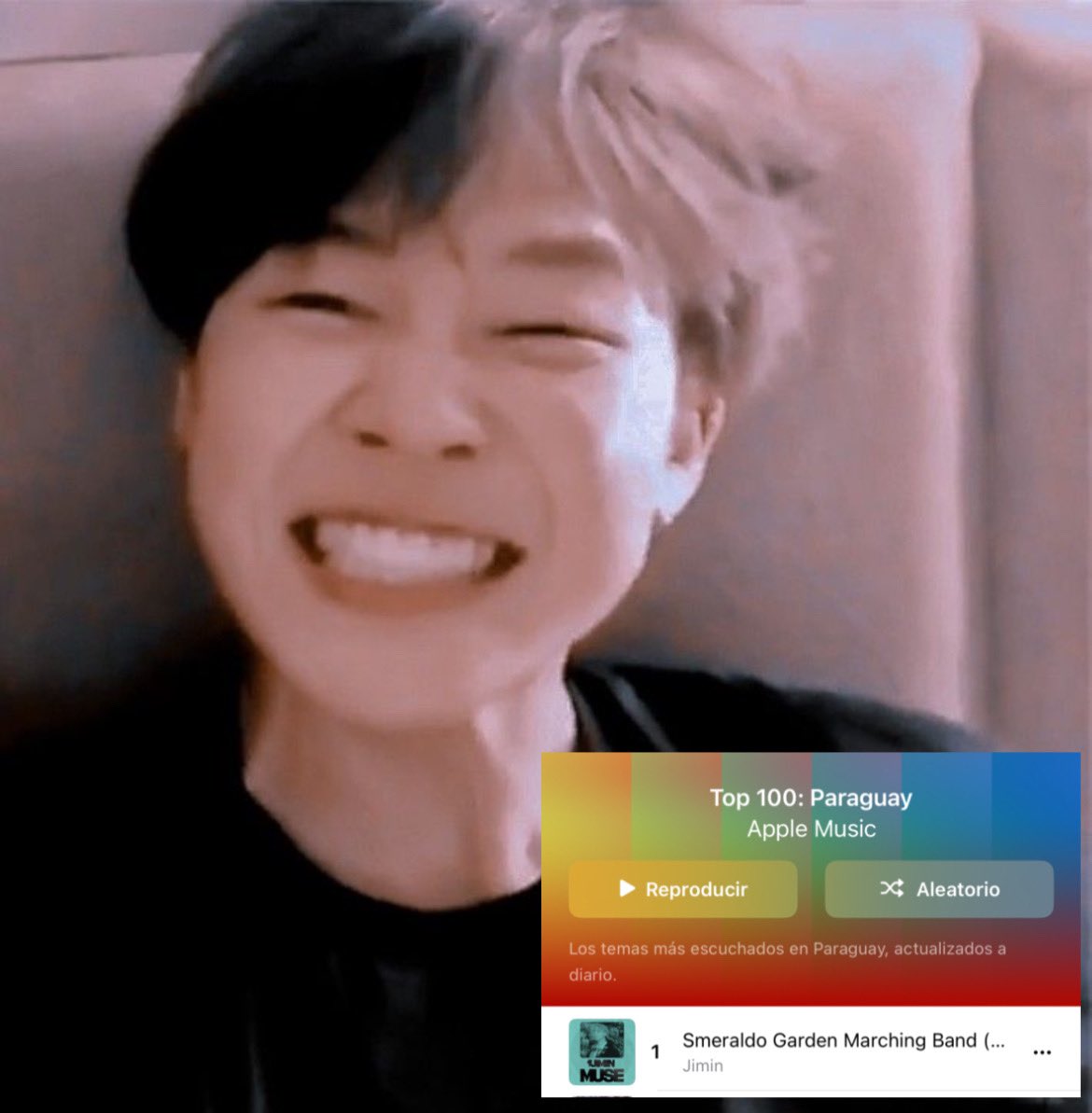 PJM_Paraguay's tweet photo. ๐ด APPLE MUSIC ~ Jul 16, 2024
Daily Charts ๐ต๐พ
TOP 100
#SGMB #1
MODO MUSE ACTIVADO ๐จ FOCUSSSS
#์ง๋ฏผ #Jimin #Jimin_MUSE #PJM2IsComing #ParkJimin https://t.co/322VEojf99
