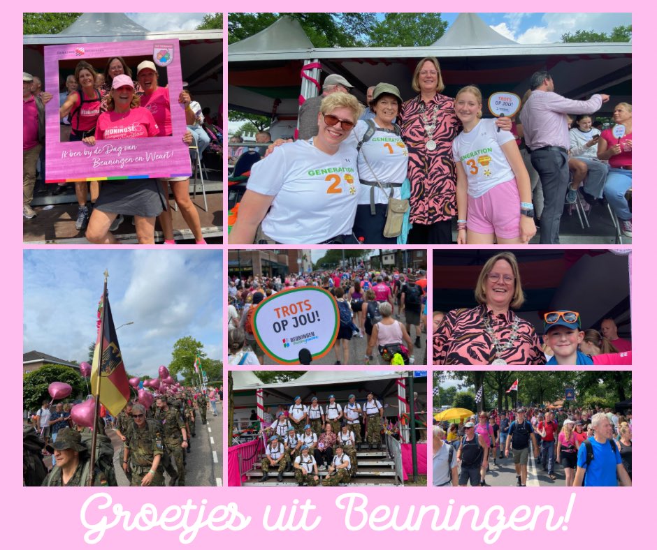 Bedankt voor deze fantastische roze woensdag in Beuningen en Weurt! 🩷 De sfeer zat er goed in. Succes nog lopers! 💪🥾🍀