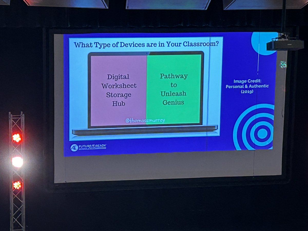 It’s not the devices fault how it’s used. <a href="/thomascmurray/">Thomas C. Murray</a> #AuthenticEDU #ignitED24