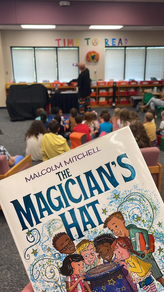 Week 4 magic by Mike!! Love our library <a href="/CHESPirates/">Corinth-Holders Elementary School</a> <a href="/MichelleWButler/">Michelle Butler</a>