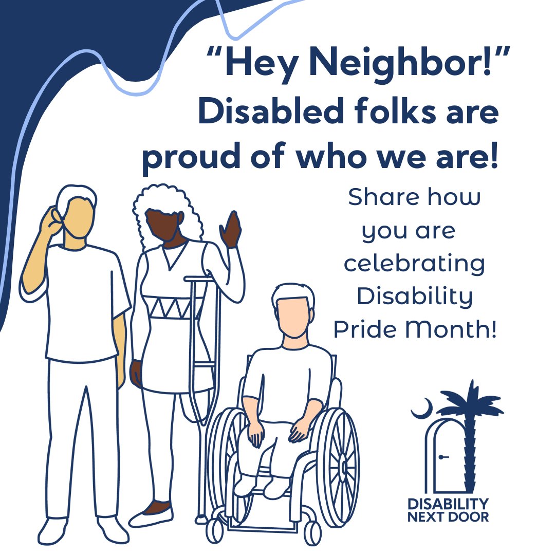 DisabilityNDSC's tweet photo. July marks Disability Pride Month and the 34th anniversary of the Americans with Disabilities Act. We celebrate this landmark law that paved the way for many civil rights that people, including you, benefit from today! #DisabilityNextDoor
 #ADA34 #DisabilityPride https://t.co/9xrdEFjMAK