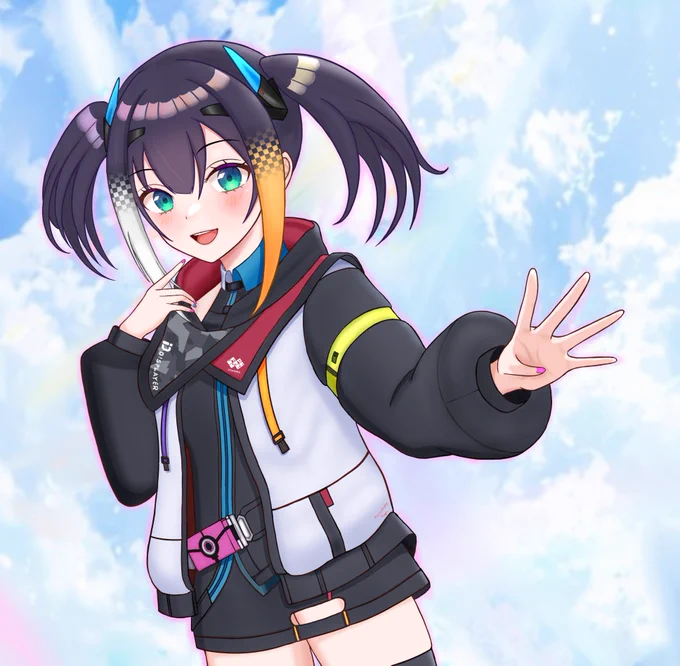 燐夏ちゃん、お誕生日おめでとう!!!!楽しいがいっぱいありますように#バインバースデー2024 #りんかぁと #イラスト #Vtuber 