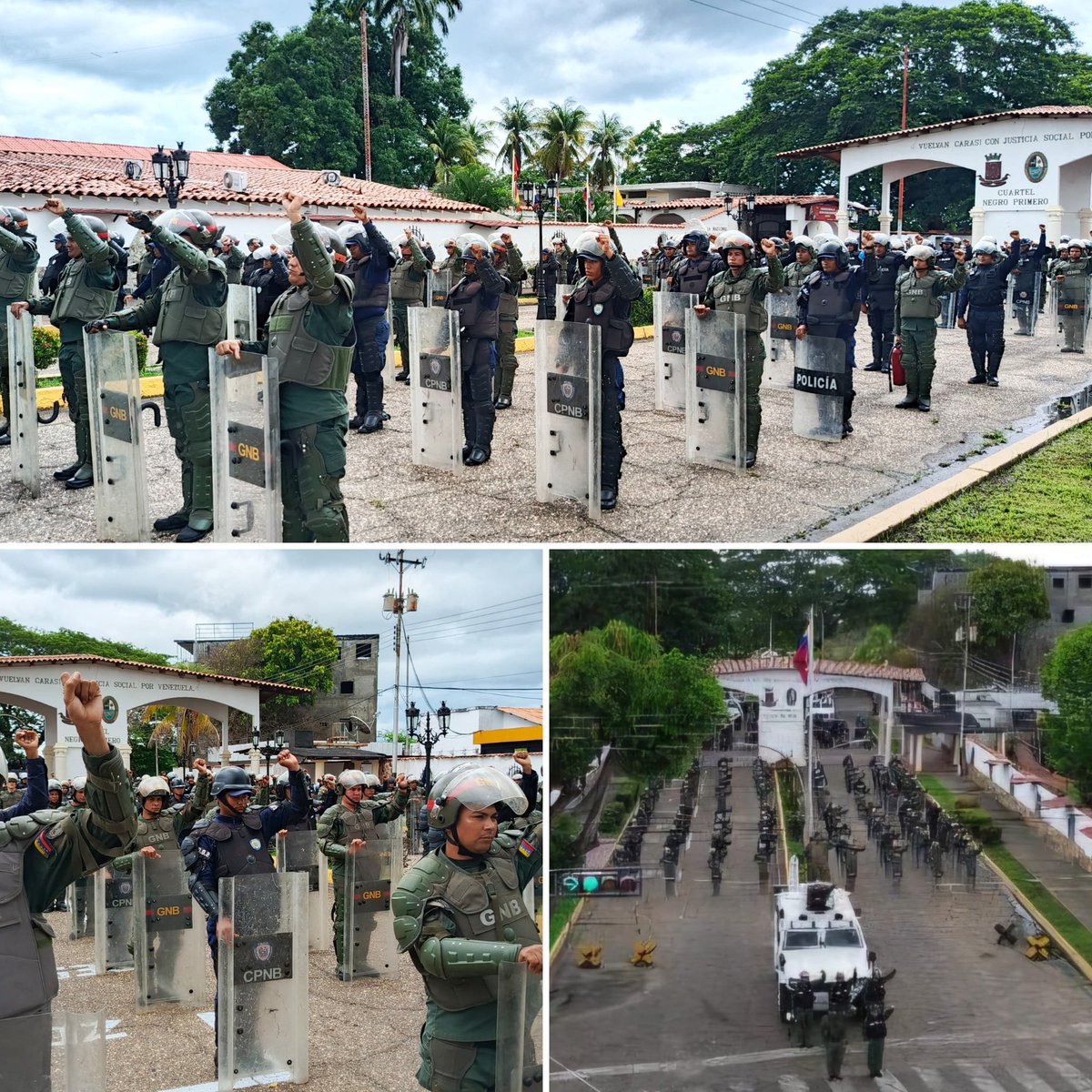dhernandezlarez's tweet photo. Suenan los sables en los cuarteles ! Nos preparamos para el cumplimiento de nuestra misión en apoyo al Poder Electoral, para garantizar los derechos políticos de nuestra ciudadanía ! 
Recuerden nuestra misión de vida: defensa territorial, orden interno y desarrollo nacional ! Para nosotros la patria y su estabilidad son primero !

#IntegrarEsVencer