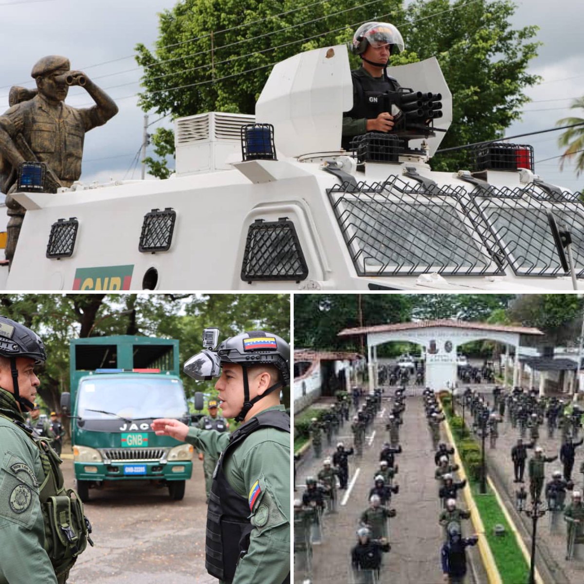 dhernandezlarez's tweet photo. Suenan los sables en los cuarteles ! Nos preparamos para el cumplimiento de nuestra misión en apoyo al Poder Electoral, para garantizar los derechos políticos de nuestra ciudadanía ! 
Recuerden nuestra misión de vida: defensa territorial, orden interno y desarrollo nacional ! Para nosotros la patria y su estabilidad son primero !

#IntegrarEsVencer