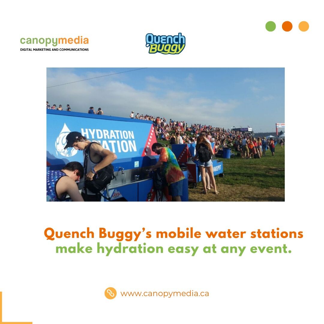 canopymedia's tweet photo. Quench Buggy’s mobile water stations are designed for versatility and convenience. Place them anywhere to ensure your guests stay hydrated, with our team ready to help select the optimal location. 
Book now: https://t.co/LKBt3HbbfT

#EventHydration #QuenchBuggy #MobileWater https://t.co/5wkLezyu07