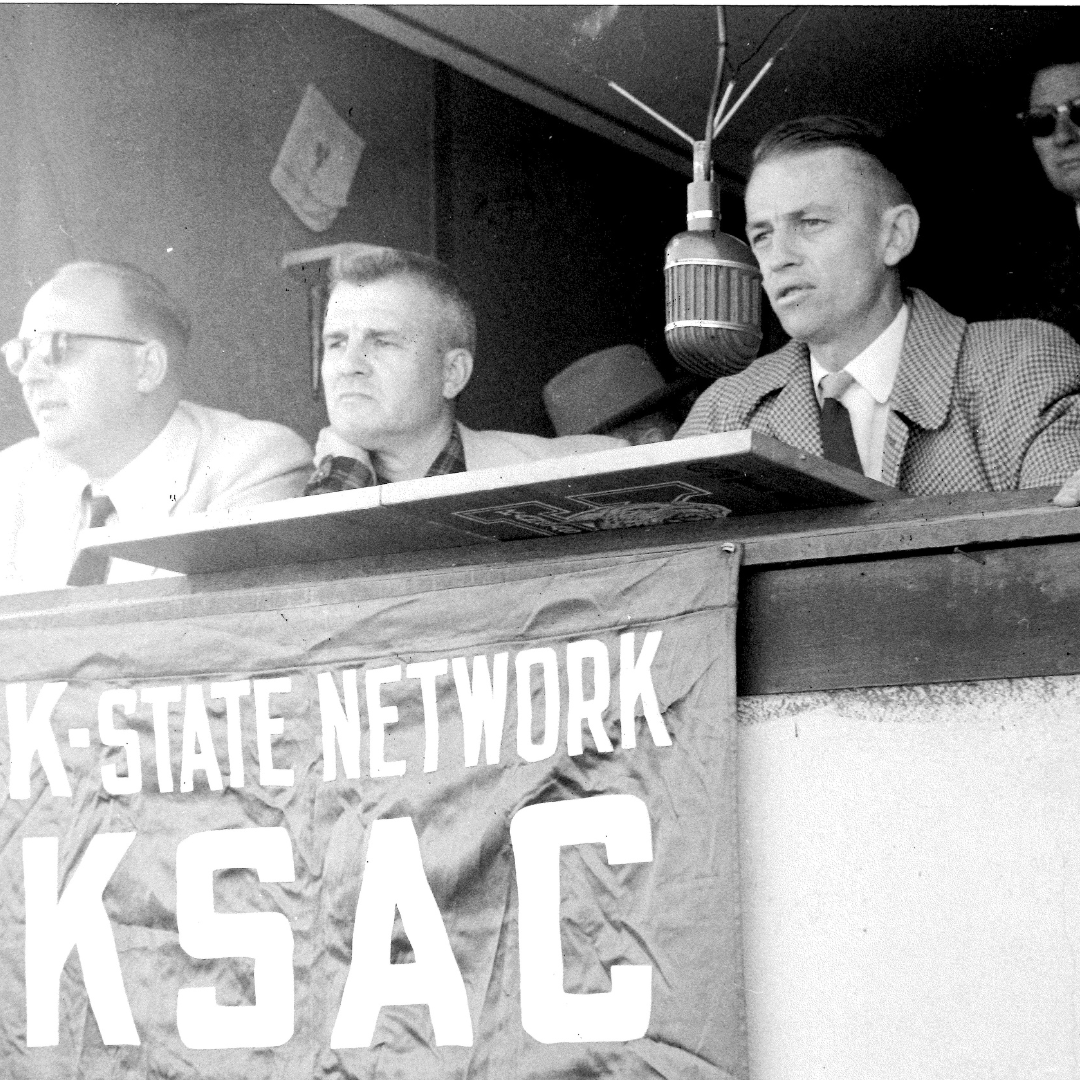 KState's tweet photo. For a century, K-State has been “bringing the college to the people and the people to the college,” becoming a pioneer radio voice when KSAC first aired in 1924. 🎙️ 

Celebrate the K-State Radio Centennial: A Century of Sound and Service, Sept 13: https://t.co/tTUEXEw66H

#KState https://t.co/Nv28qgY90E