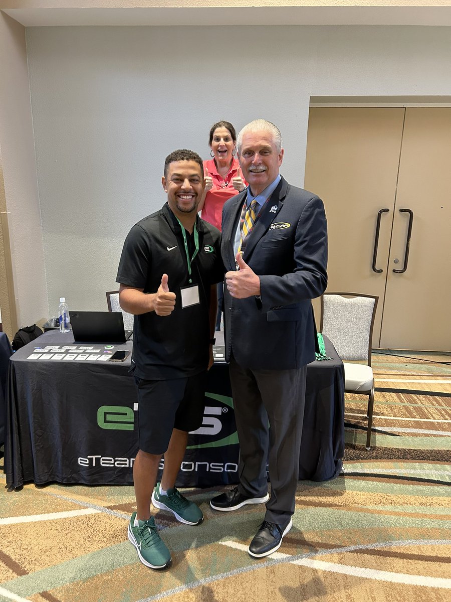 dgarrity5's tweet photo. Having a great time with the @LHSAAsports and their Executive Director Eddie Bonine

Showing why we are the “Official Fundraising Partner” for the State of Louisiana! 

@eTeamSponsor @Treball13__ https://t.co/Eh5MGl18Vn