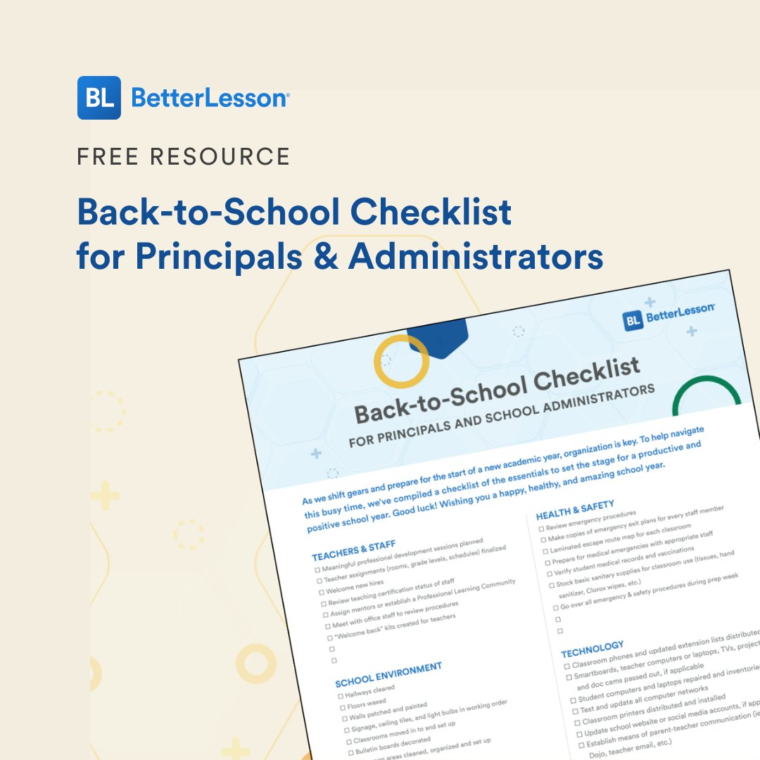 Download our back-to-school checklist for all the necessities needed to get your staff and campus ready for the first day.  hubs.ly/Q02Gnbgj0 Good luck, educators! You got this. 💪#backtoschool