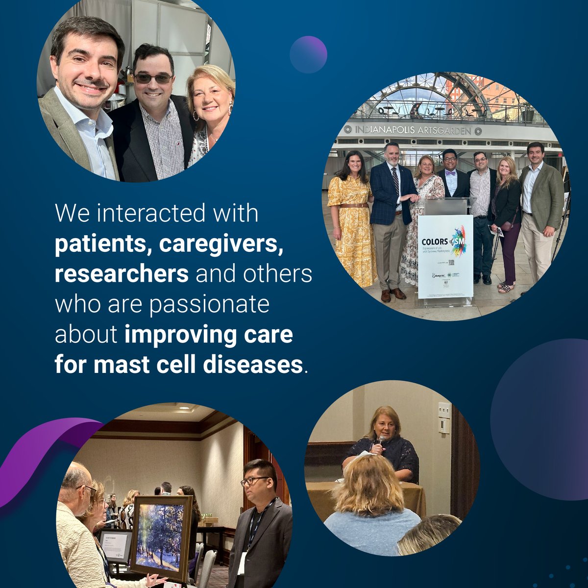 BlueprintMeds's tweet photo. We’ve wrapped up an inspiring weekend at @MCDiseasesUnite’s #MastCellCon engaging with the mast cell disease community. We're committed to supporting people living with systemic mastocytosis and increasing understanding of this disease: https://t.co/34Xq0k1ZST https://t.co/O5iuPuaWhr