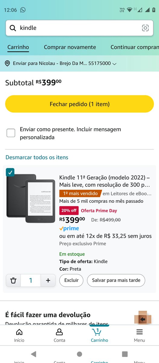 Nikofn94's tweet photo. @paulanobrez 11362845400 pix
Preciso de um Kindle para estudar
Muito bom para leitura! https://t.co/f7pqXHpwNr