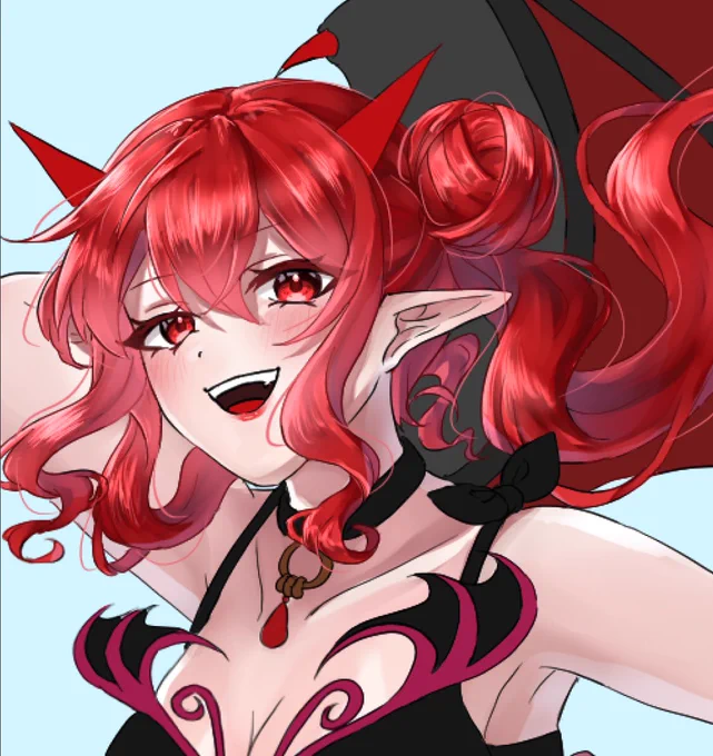 肌は描き込み多いから後回し笑お顔可愛くかけてるかも 