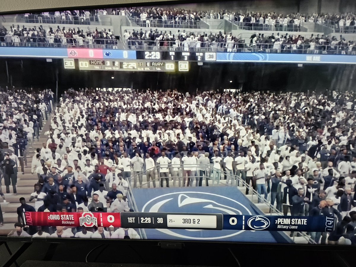 GaMichaelAkeem's tweet photo. I know for a fact there's not this many black students at Penn State!! 🤣😂😅😅 #EASports #CollegeFootball25 #DEI https://t.co/bhk9Bh63Bx