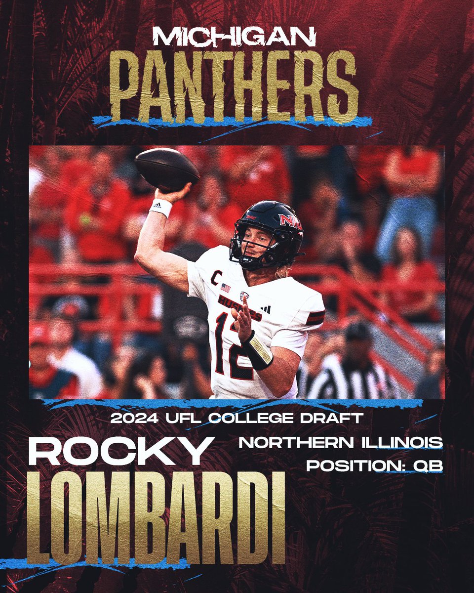 We're excited for this one 👏 

Our fifth pick of the 2024 UFL College Draft is QB Rocky Lombardi 🔥