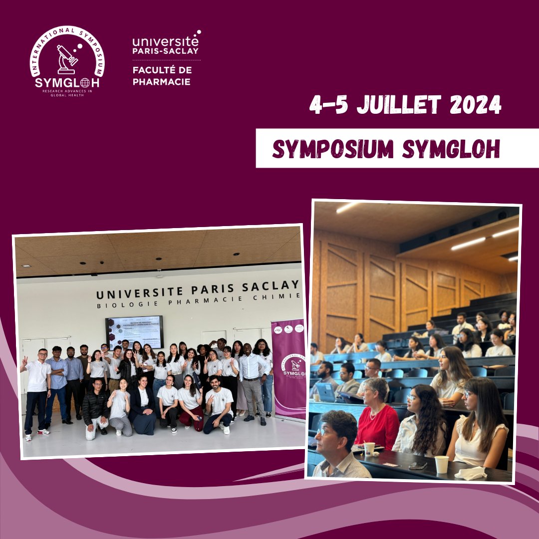 Les 4 et 5 juillet 2024, s’est tenue la 4ème édition du symposium SYMGLOH, sur les innovations et les avancées de la recherche en Santé mondiale.
ℹ️ Retrouvez l'article complet sur cet évènement sur le site internet de la Faculté : pharmacie.universite-paris-saclay.fr/actualites/ret…