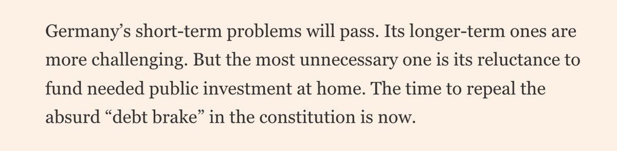 derLampenputzer's tweet photo. es wird wieder einmal lachhafterweise die weisheit unserer brillanten schuldenbremse in frage gestellt in der linksradikallen schundpostille [checks notes] financial times https://t.co/vV2yXET8hI