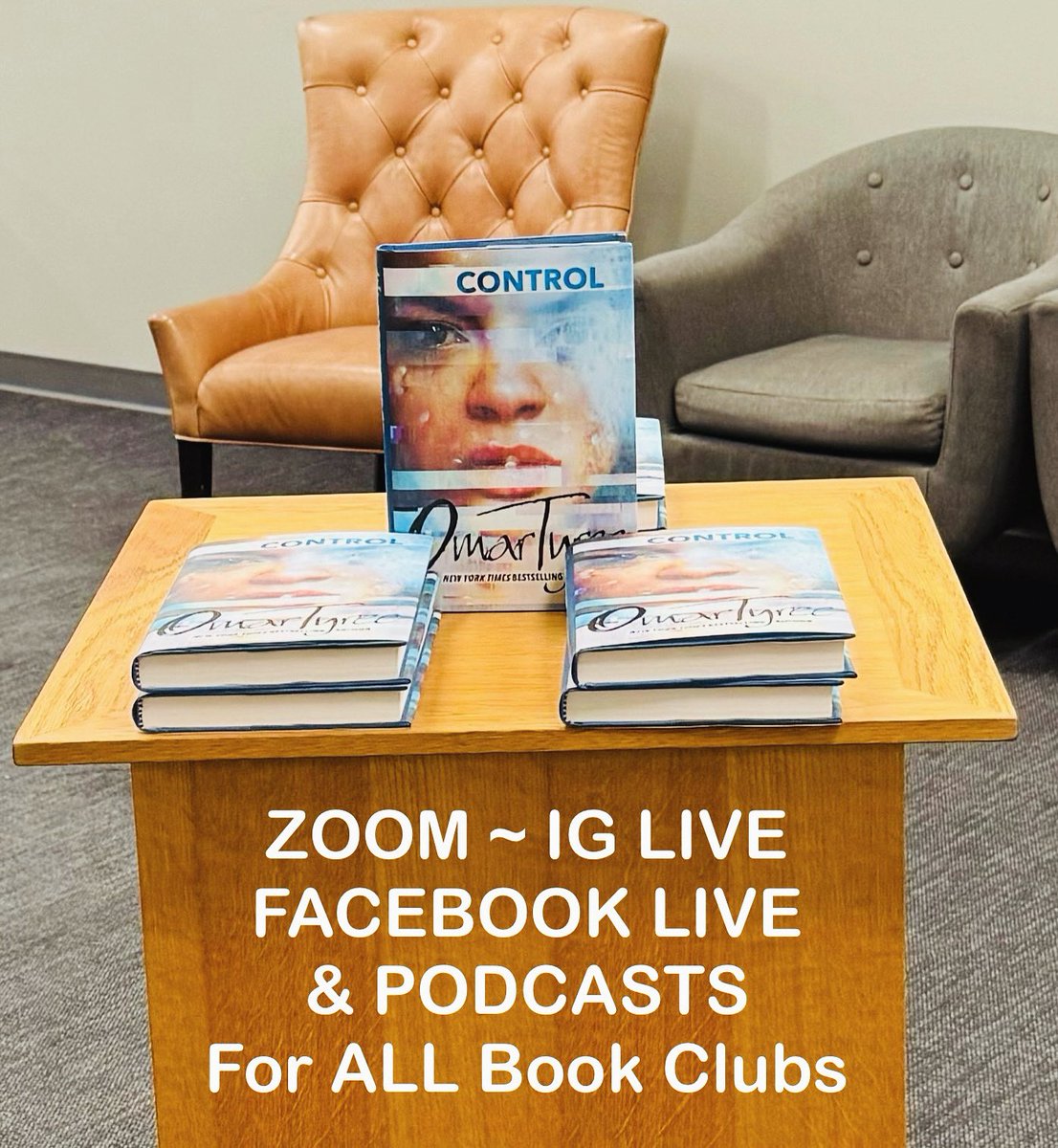 omartyree's tweet photo. #PODCAST #ZOOM #FACECBOOK &amp; #IGLIVE #TIME with #SocialMedia #INFLUENCERS #BOOKCLUB #organizations &amp; EVERYONE for #BOOKS #CULTURE &amp; new #OmarTyree #CLASSIC #CONTROL a #PsychologicalThriller on the @TheFoodForThought_ PODCAST  THURSDAY July 18th @ 8 PM EST / CALL IN @ 347-903-5664 https://t.co/EzdS7OVsSn
