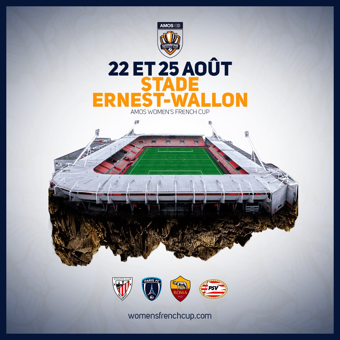 Le stade est prêt, les équipes sont prêtes, et vous ? Rendez-vous à la <a href="/WomensFrenchCup/">AMOS Women's French Cup</a> les 22 et 25 août ! Ne tardez plus pour prendre vos places !(lien en bio)

Qui des basques, des romaines, des parisienes ou des hollandaises vont remporter cette édition ? Un pronostic ?🤔