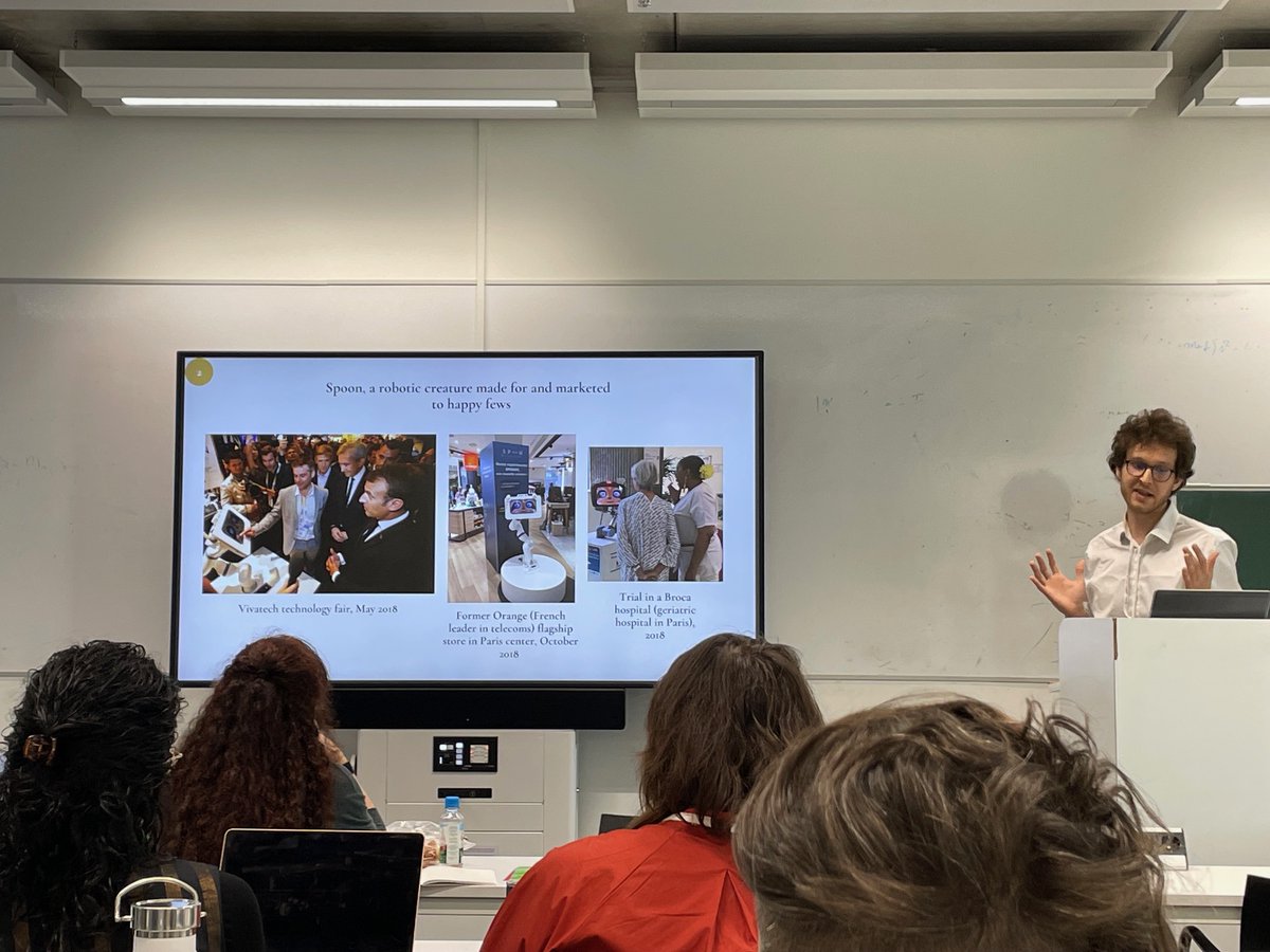 NaoKody's tweet photo. Great sessions w Profs. de Saille, @LordElend &amp; colleagues. "Transformations in human-robot interaction: the contribution of #STS to empirical research in the field of #socialrobotics" @STSeasst @VUamsterdam #easst4s #easst2024 #4s2024 #policy #society #researchmethods #HRI https://t.co/GuqkqvXLx5