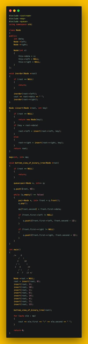 gincode18's tweet image. 🚀 Day 33 of #100DaysOfCode!

🌳 Explored more binary tree and heap operations:

🔚 Visualized the Bottom View of a Binary Tree.
🔢 Inserted into a Binary Heap.
🔄 Performed Heapify and Extract operations.
🔧 Mastered Decrease Key, Delete, and Build Heap.

💪 #DSA