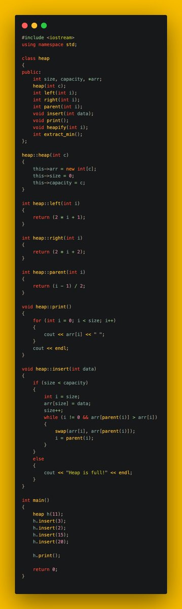 gincode18's tweet image. 🚀 Day 33 of #100DaysOfCode!

🌳 Explored more binary tree and heap operations:

🔚 Visualized the Bottom View of a Binary Tree.
🔢 Inserted into a Binary Heap.
🔄 Performed Heapify and Extract operations.
🔧 Mastered Decrease Key, Delete, and Build Heap.

💪 #DSA