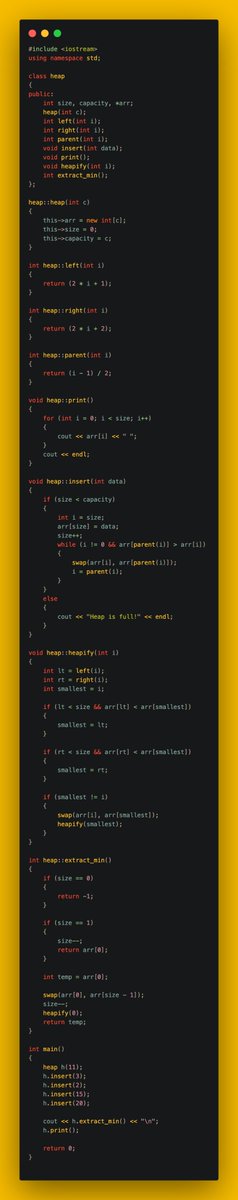 gincode18's tweet image. 🚀 Day 33 of #100DaysOfCode!

🌳 Explored more binary tree and heap operations:

🔚 Visualized the Bottom View of a Binary Tree.
🔢 Inserted into a Binary Heap.
🔄 Performed Heapify and Extract operations.
🔧 Mastered Decrease Key, Delete, and Build Heap.

💪 #DSA