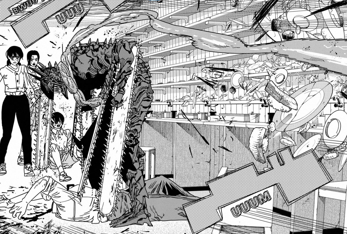 davsamaaaa's tweet photo. 🚨SPOILER #chainsawman171 🚨
-
-
-
-
-
Fujimoto maîtrise trop l'art du retournement de situation, y'a même pas deux chapitres ça bouffait des sushis et là on se retrouve avec le retour du démon le plus surcheater de l'oeuvre https://t.co/DZLvrH29dw