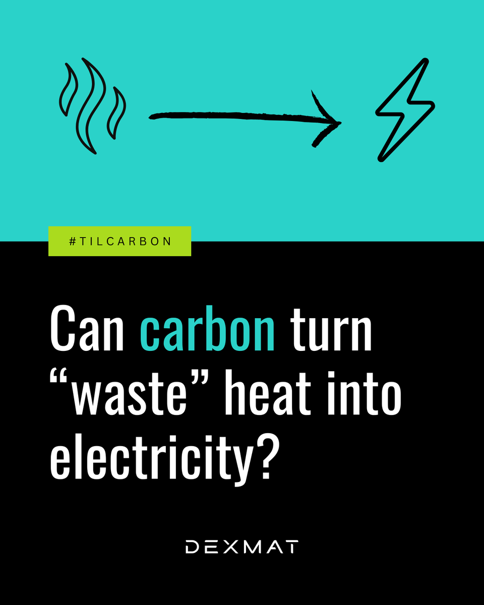 DexmatInc's tweet photo. Yes! Carbon nanotube fibers can be used to create thermoelectric generators—directly transforming thermal energy into electrical energy. 🤯 #tilcarbon https://t.co/dKzaZrRxMw