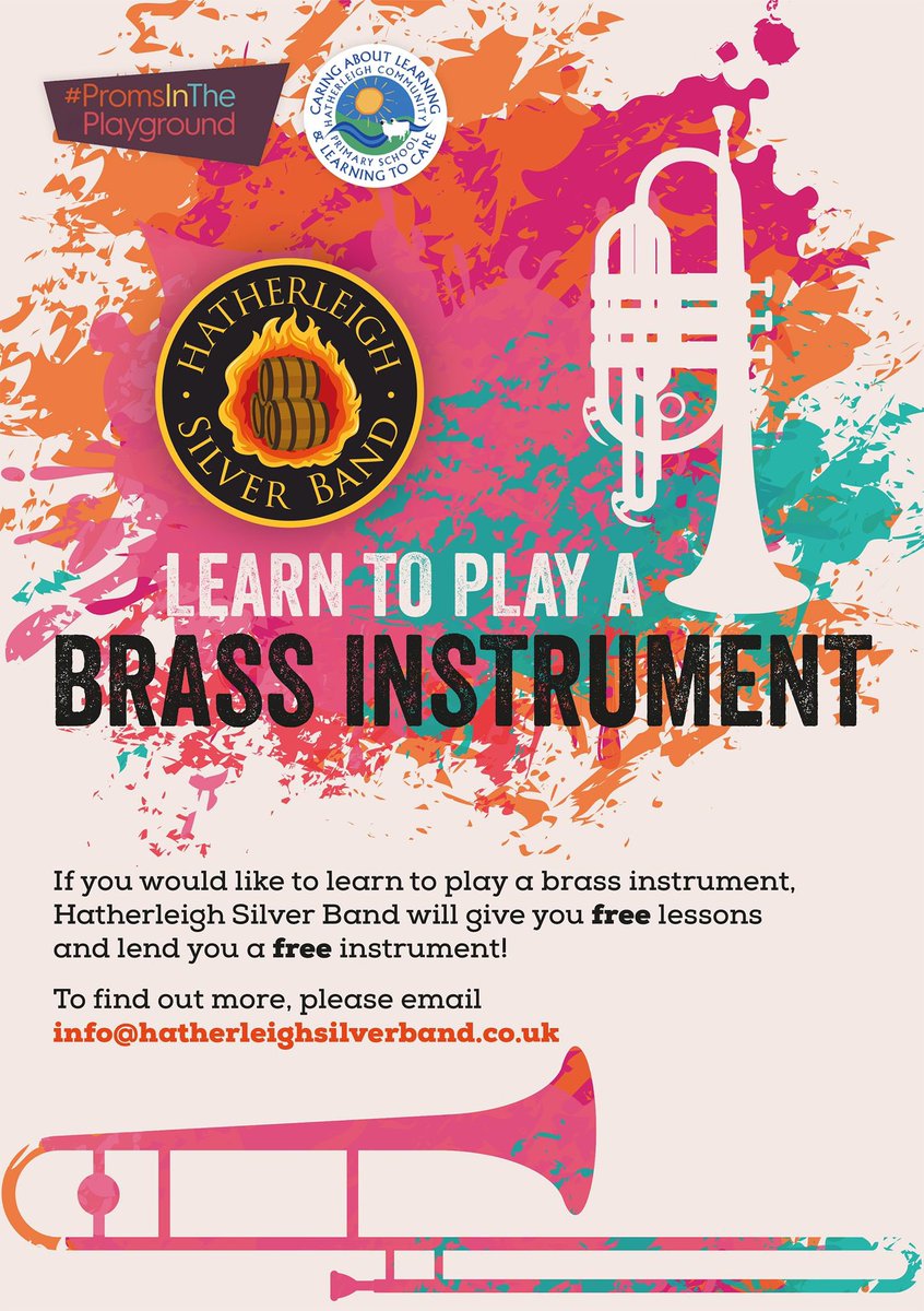 🚨🎺🎶JOIN US!! 🎶🎺🚨

Hatherleigh Silver Training Band are offering free brass lessons and instruments open to all ages and abilities! We rehearse Mondays at 18.00-19.00. Come and join us!! 

CONTACT: info@hatherleighsilverband.co.uk