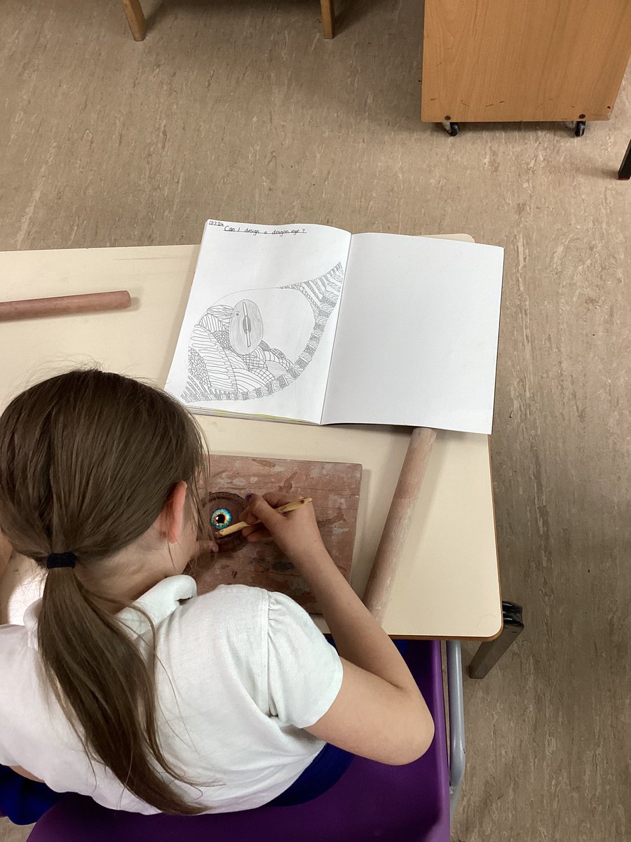 LeysFarm's tweet photo. Year 4 have enjoyed making Dragon Eyes today. Lots of design ideas linked to amphibians and other animals. Super start with modelling skills. #LFJSArt https://t.co/9guZq9U5Tj